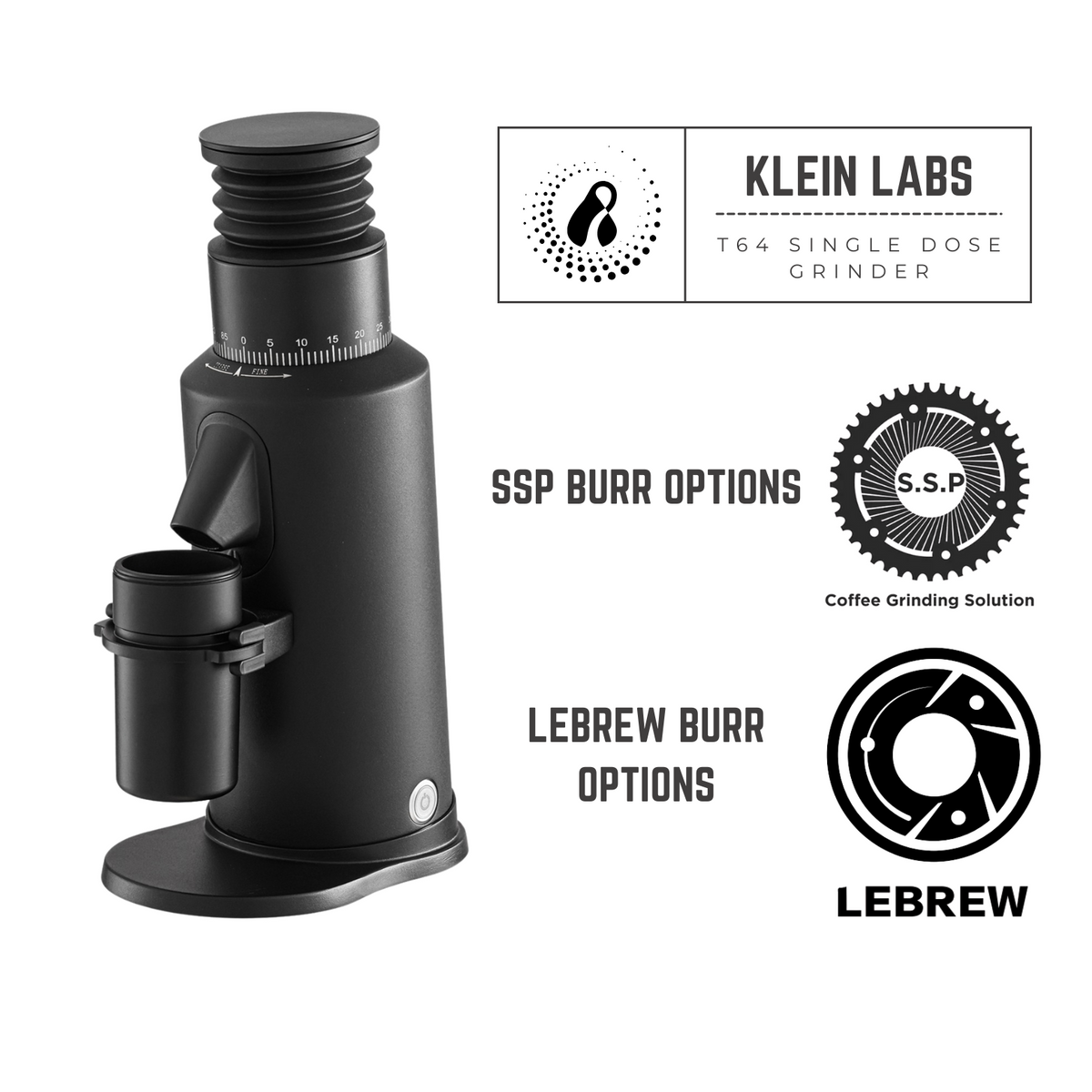Klein Labs T64S Electric Coffee Grinder